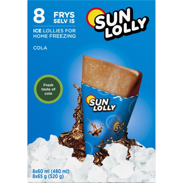 Sun Lolly Cola 8stk Display