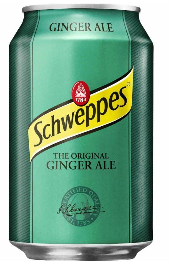 Schweppes The Original Ginger Ale 12x330ml Can